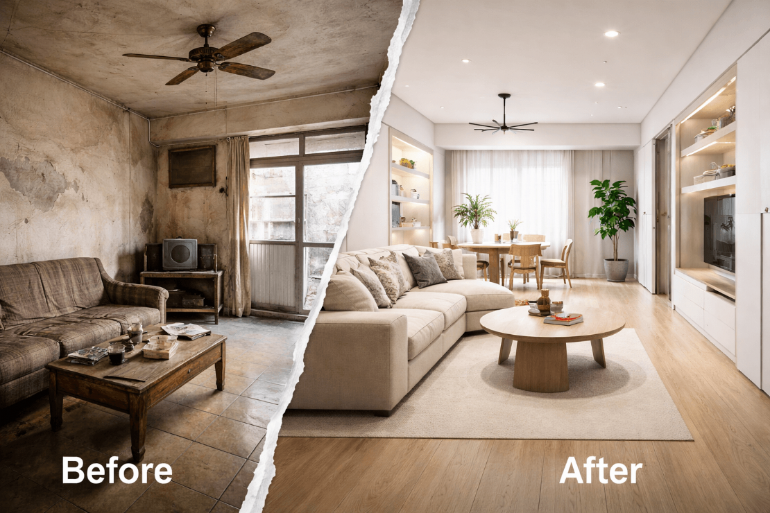 高雄區老屋翻新怎麼規劃？中古屋與老公寓整修重點一次了解